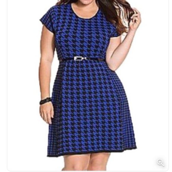 Lane Bryant Dresses & Skirts - Lane Bryant Houndstooth Sweater Dress Size 22/24